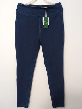 Halara Flex Pull On Stretch Denim Jeggings 15.5" x 27" Large New With Tags